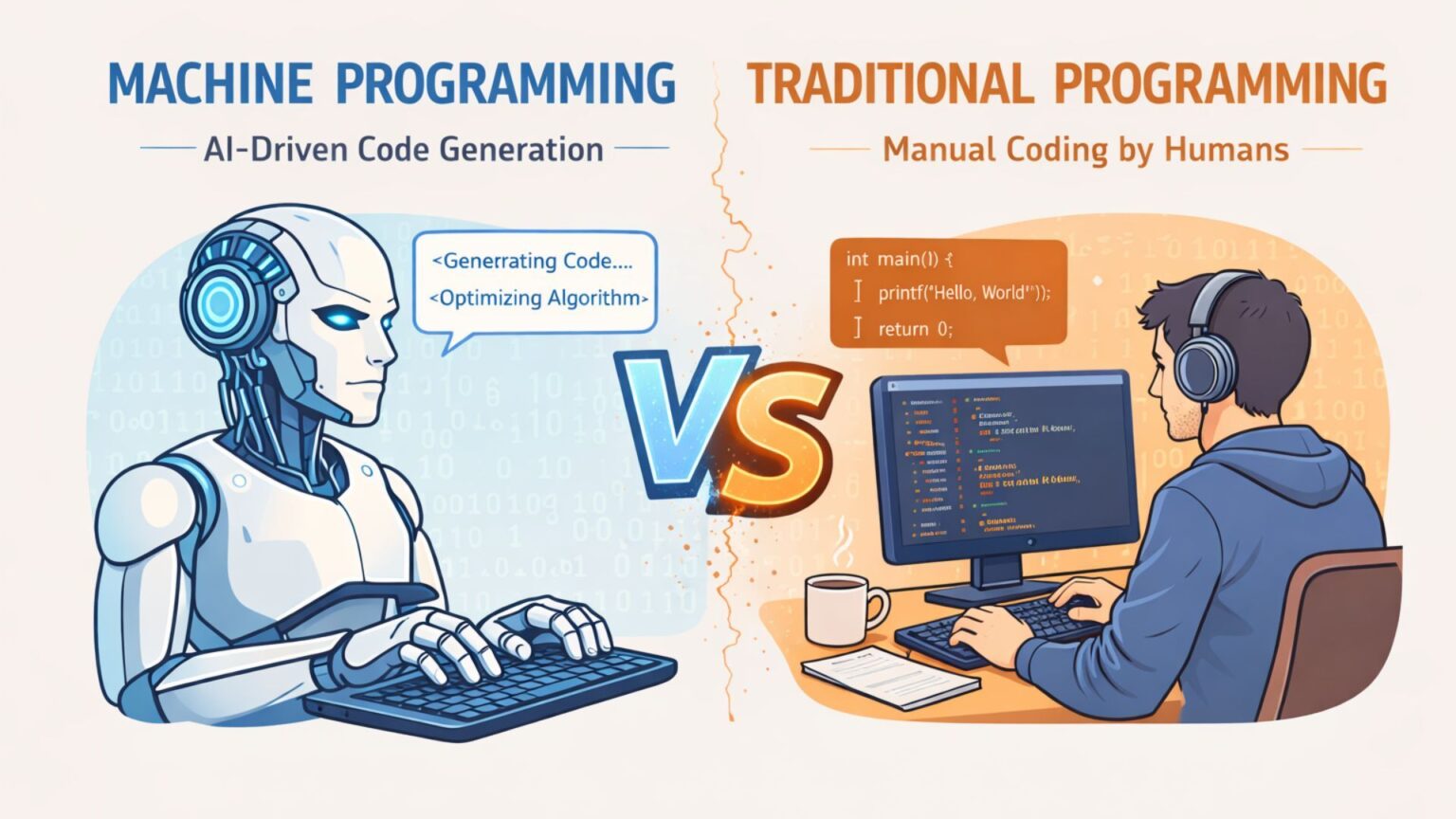 Learning the Difference: Machine vs Traditional Programming