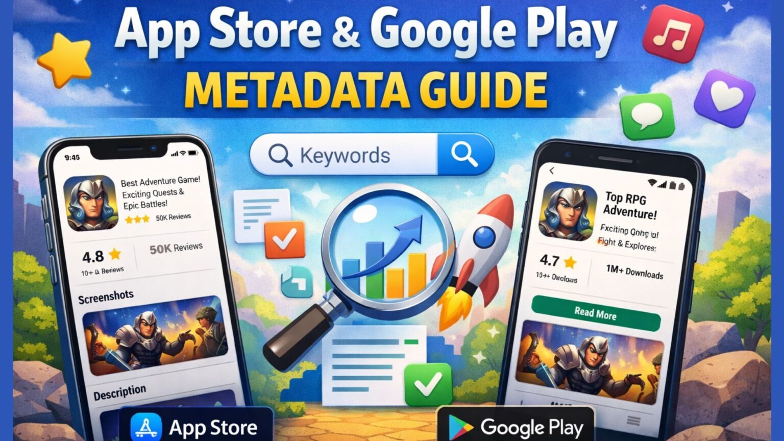 Best Guide for App Metadata in the App Store and Google Play